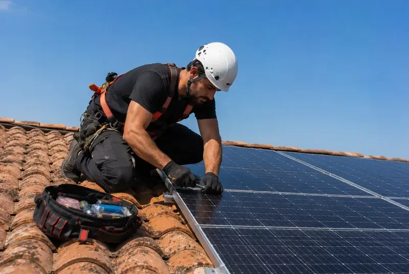 Maintenance et monitoring de panneaux solaires à Proville
